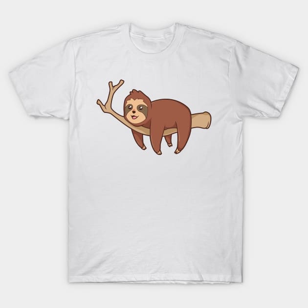 Kawaii sloth T-Shirt by Modern Medieval Design